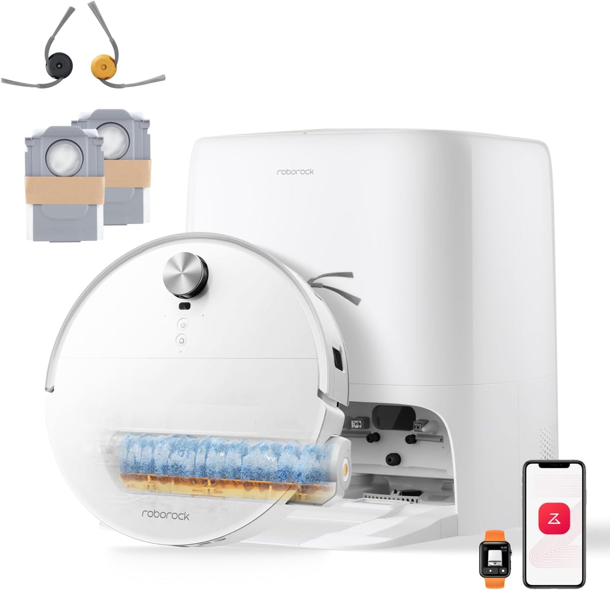roborock Qrevo Edge 2 Flow Robot Vacuum Cleaner with Mop, 35,000 Pa Suction