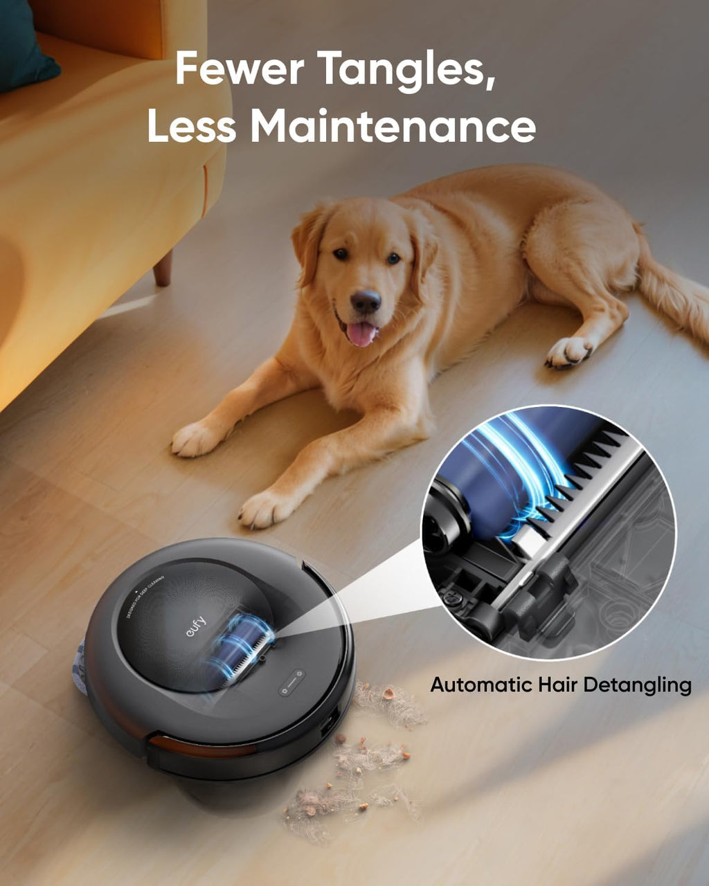eufy C28 Omni, Robot Vacuum Cleaner with Mop,HydroJet Self Clean Roller Mop