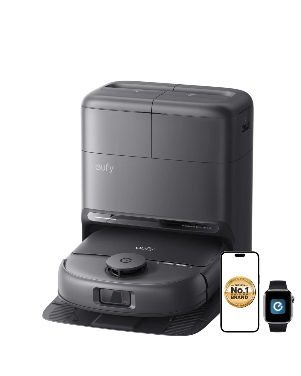 eufy C28 Omni, Robot Vacuum Cleaner with Mop,HydroJet Self Clean Roller Mop