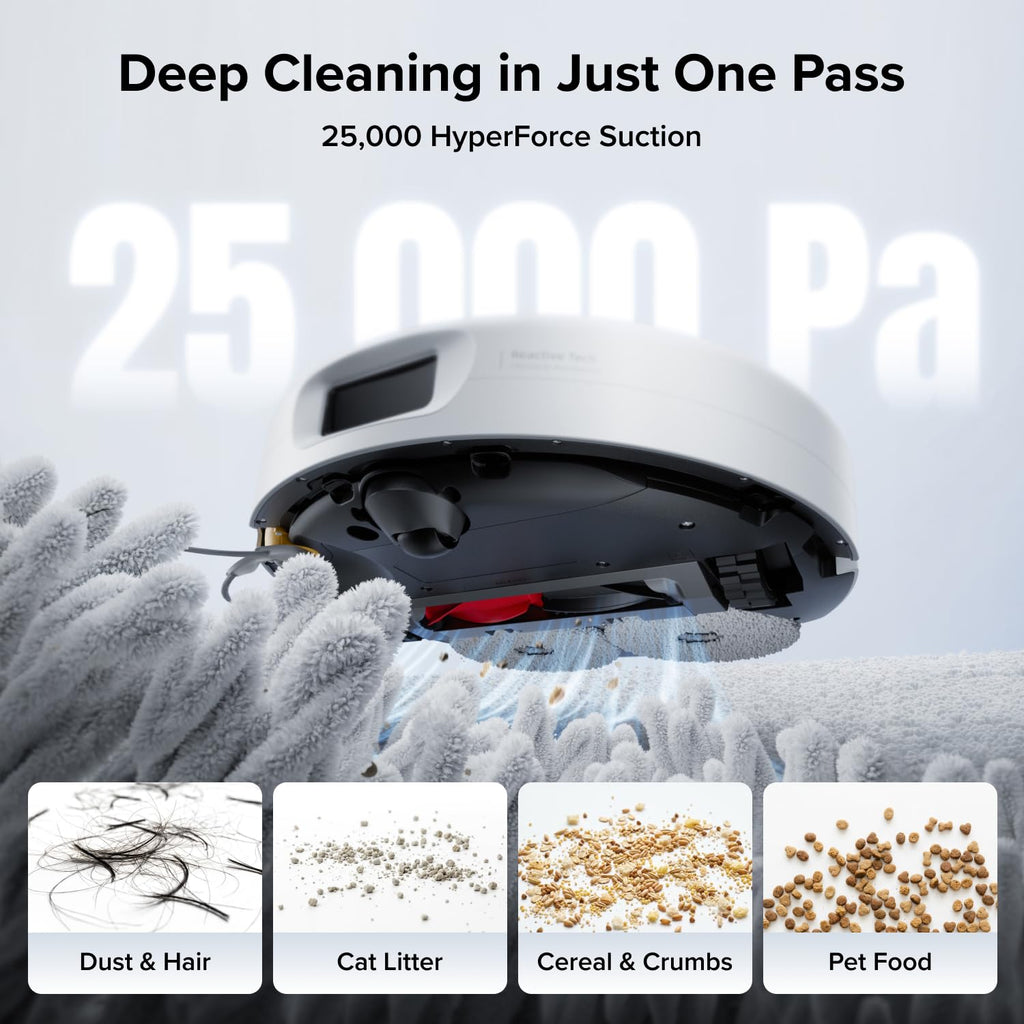 roborock Qrevo Edge 2 Flow Robot Vacuum Cleaner with Mop, 35,000 Pa Suction