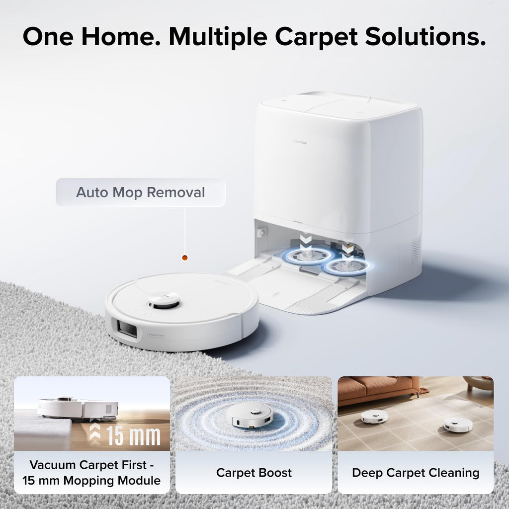 roborock Qrevo Edge 2 Flow Robot Vacuum Cleaner with Mop, 35,000 Pa Suction
