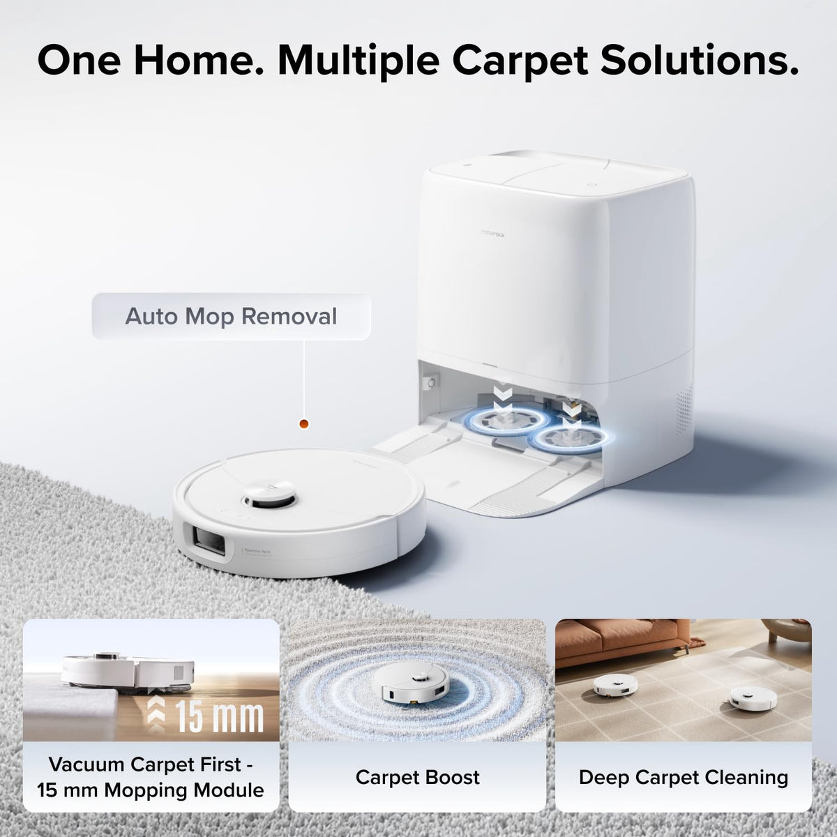 roborock Qrevo Edge 2 Flow Robot Vacuum Cleaner with Mop, 35,000 Pa Suction