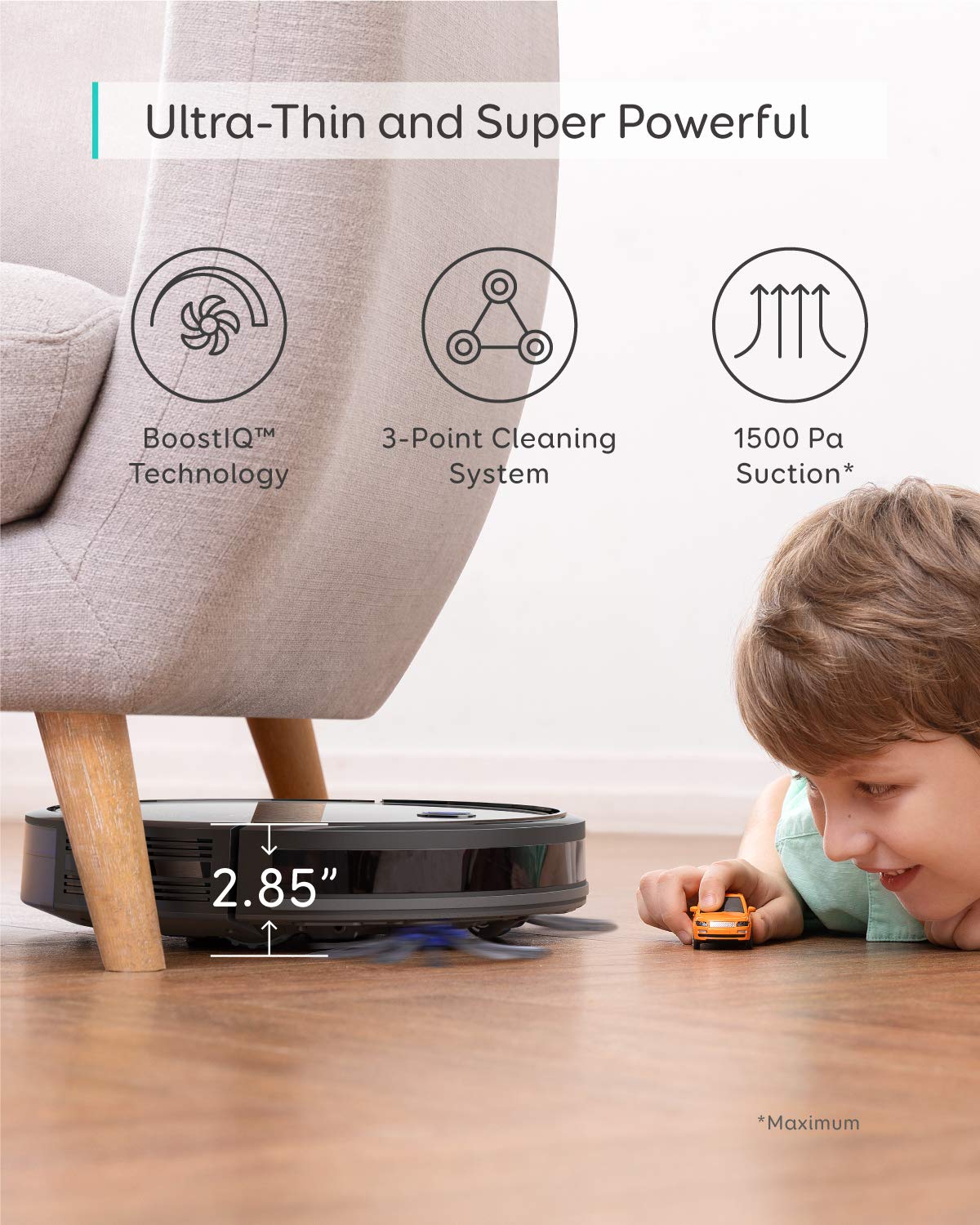 eufy C28 Omni, Robot Vacuum Cleaner with Mop,HydroJet Self Clean Roller Mop
