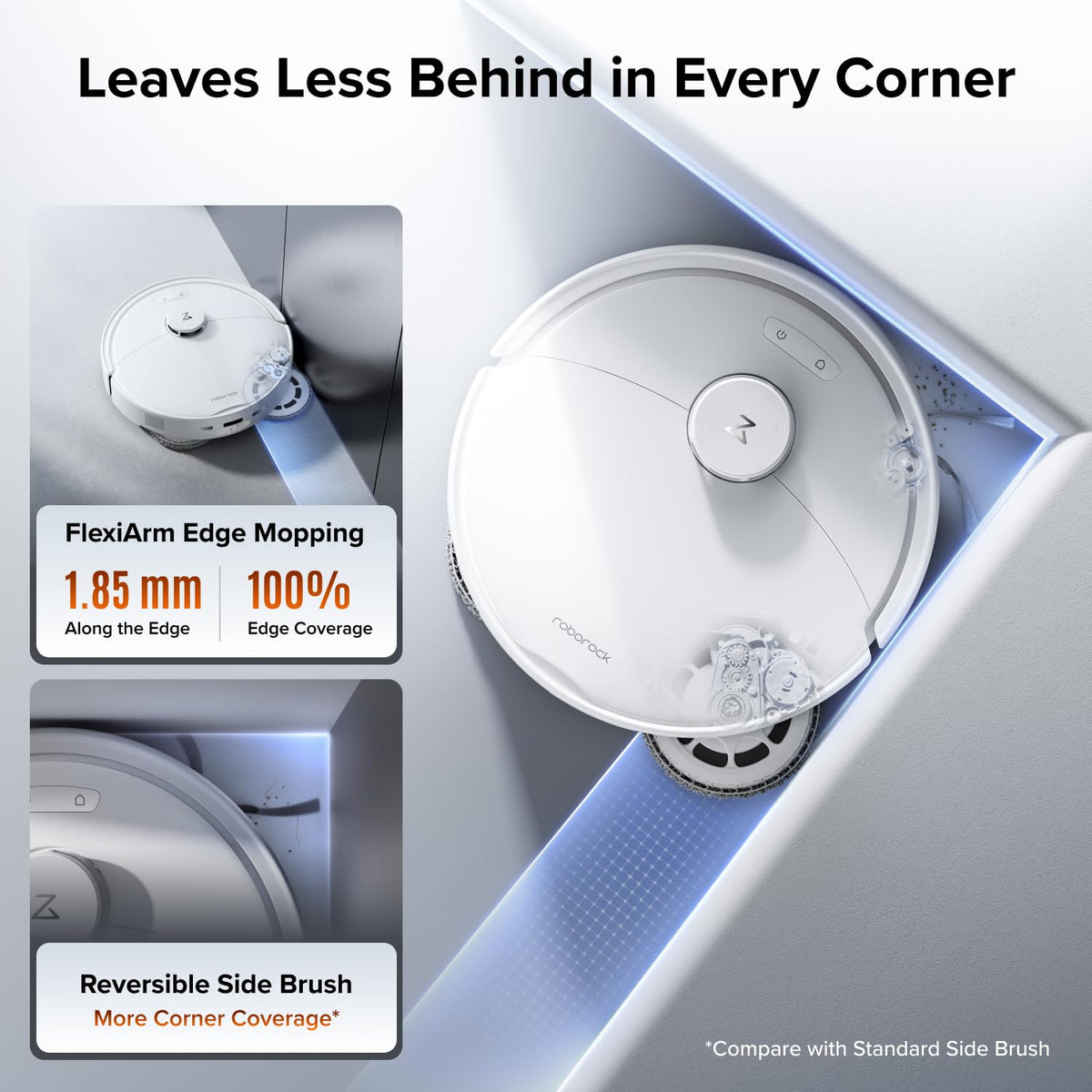 roborock Qrevo Edge 2 Flow Robot Vacuum Cleaner with Mop, 35,000 Pa Suction