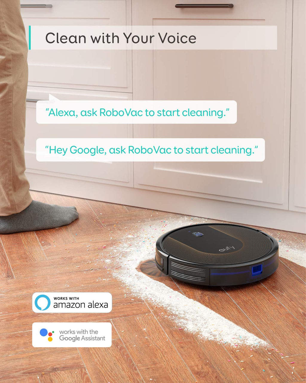 eufy C28 Omni, Robot Vacuum Cleaner with Mop,HydroJet Self Clean Roller Mop
