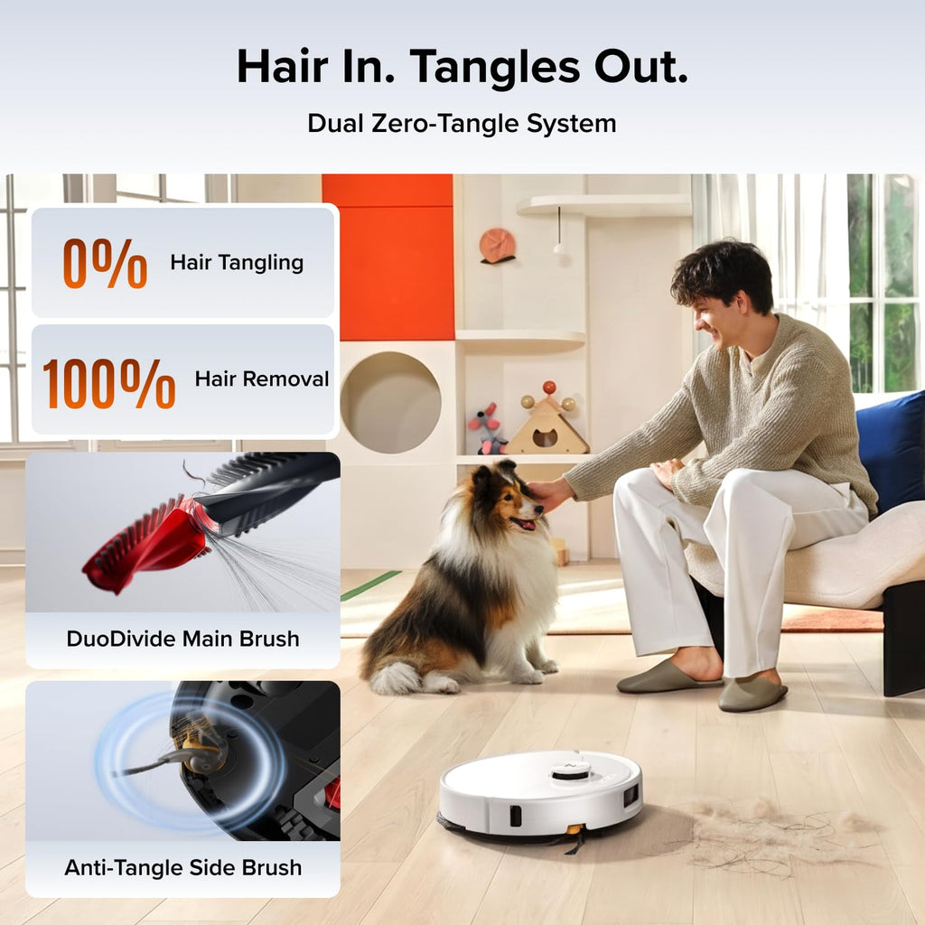 roborock Qrevo Edge 2 Flow Robot Vacuum Cleaner with Mop, 35,000 Pa Suction