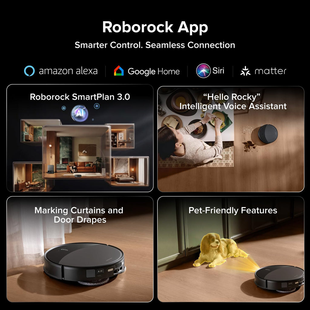 roborock Saros 20 Robot Vacuum Cleaner with Mop, 36,000 Pa Suction