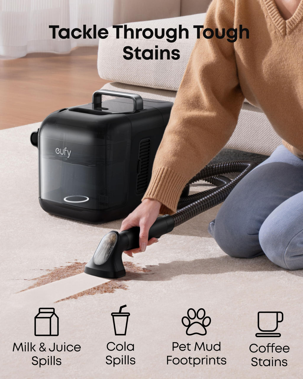 eufy C28 Omni, Robot Vacuum Cleaner with Mop,HydroJet Self Clean Roller Mop