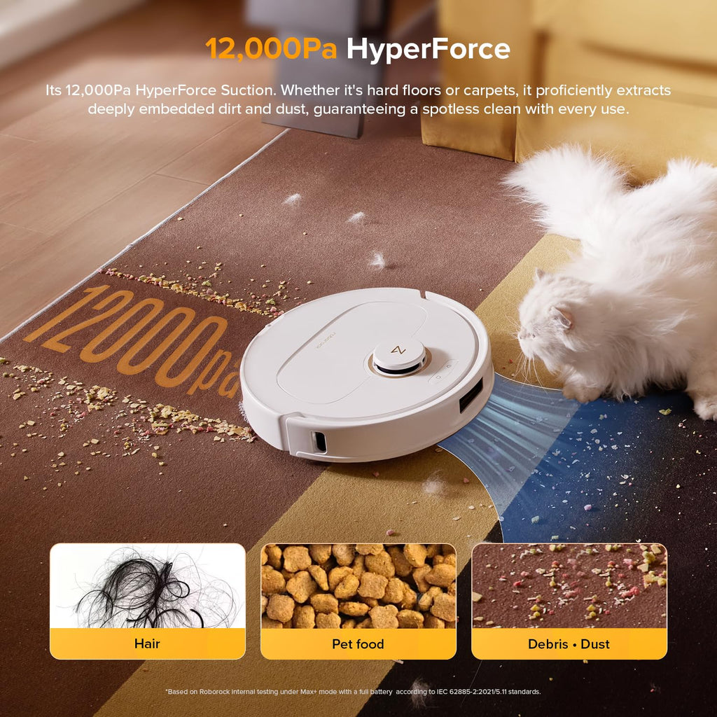roborock Qrevo S Pro Robot Vacuum Cleaner with Mop, 18,500 Pa Suction
