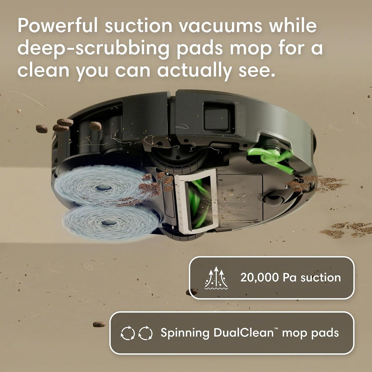 iRobot Roomba Plus 415 Robot Vacuum & Mop Combo, 20,000Pa Suction Power